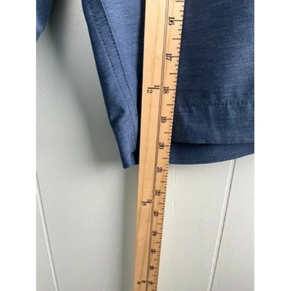 Faherty All Day Shorts Mens Blue Heathered Hybrid Board Shorts Size 31‎